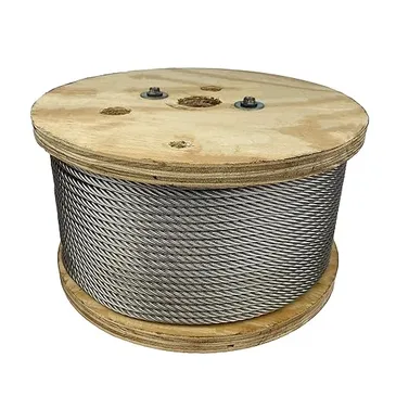 GALVANIZED STEEL WIRE ROPE 7/19 STRAND 3/8" X 200' MBL: 14,400 LBS